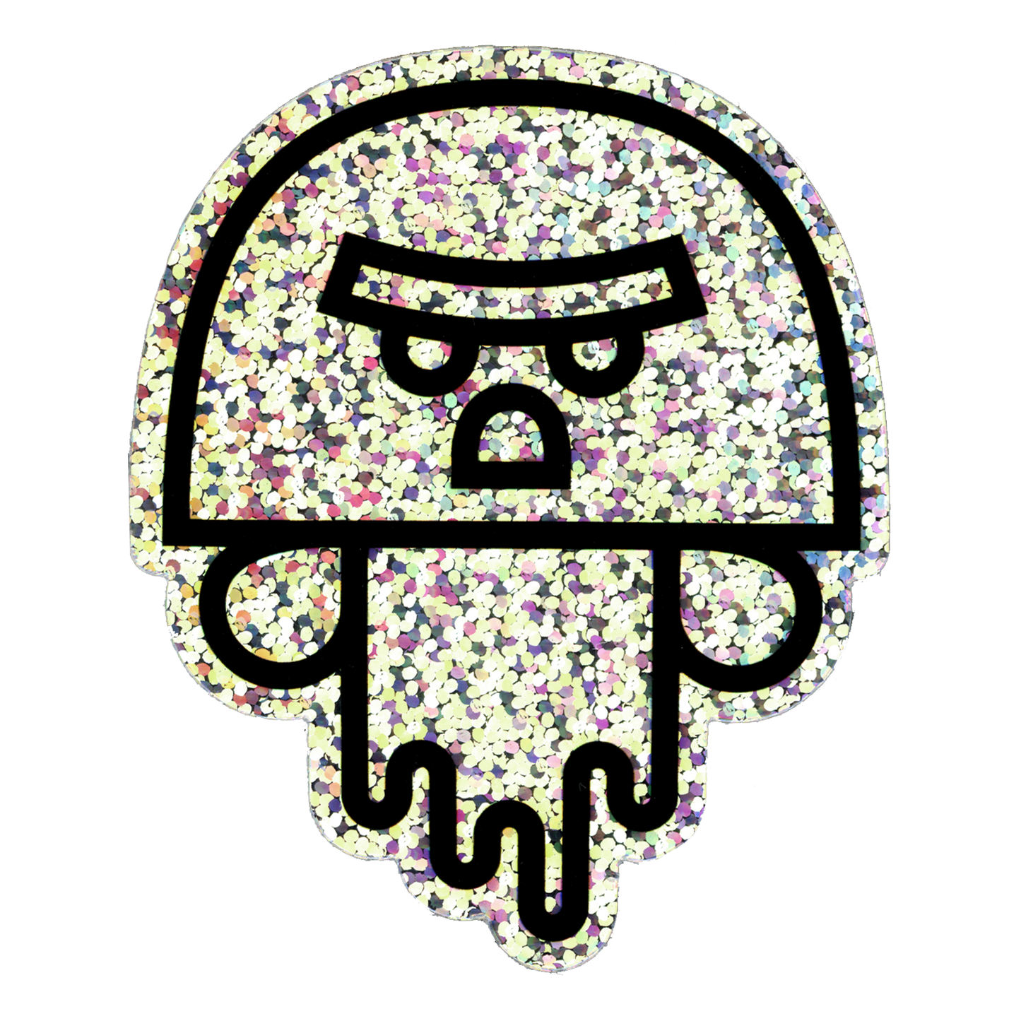 EEP! Iridescent Ghost Sticker 8cm