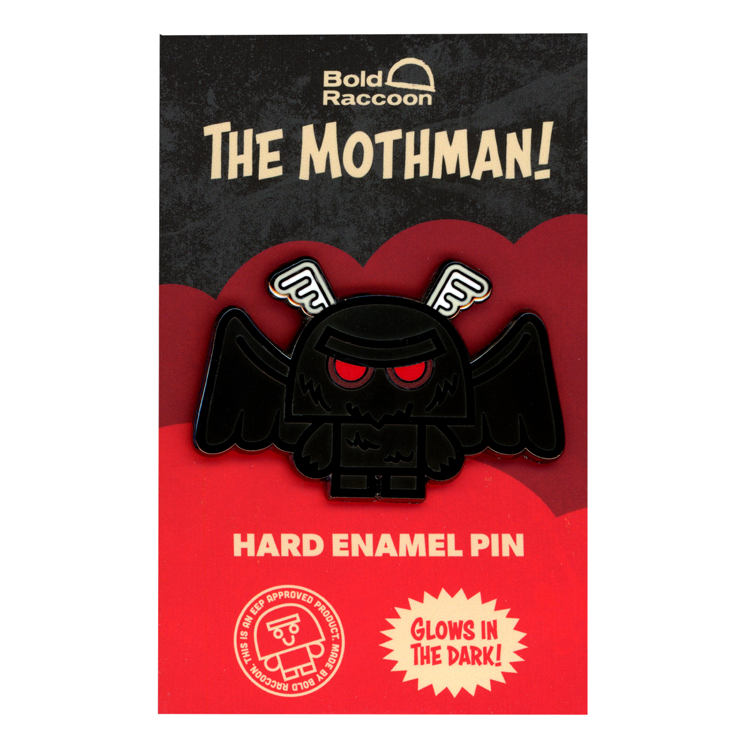 EEP! Mothman Pin - Black